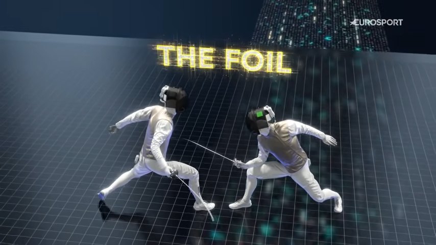 Frame from the Sports Explainer video on foil